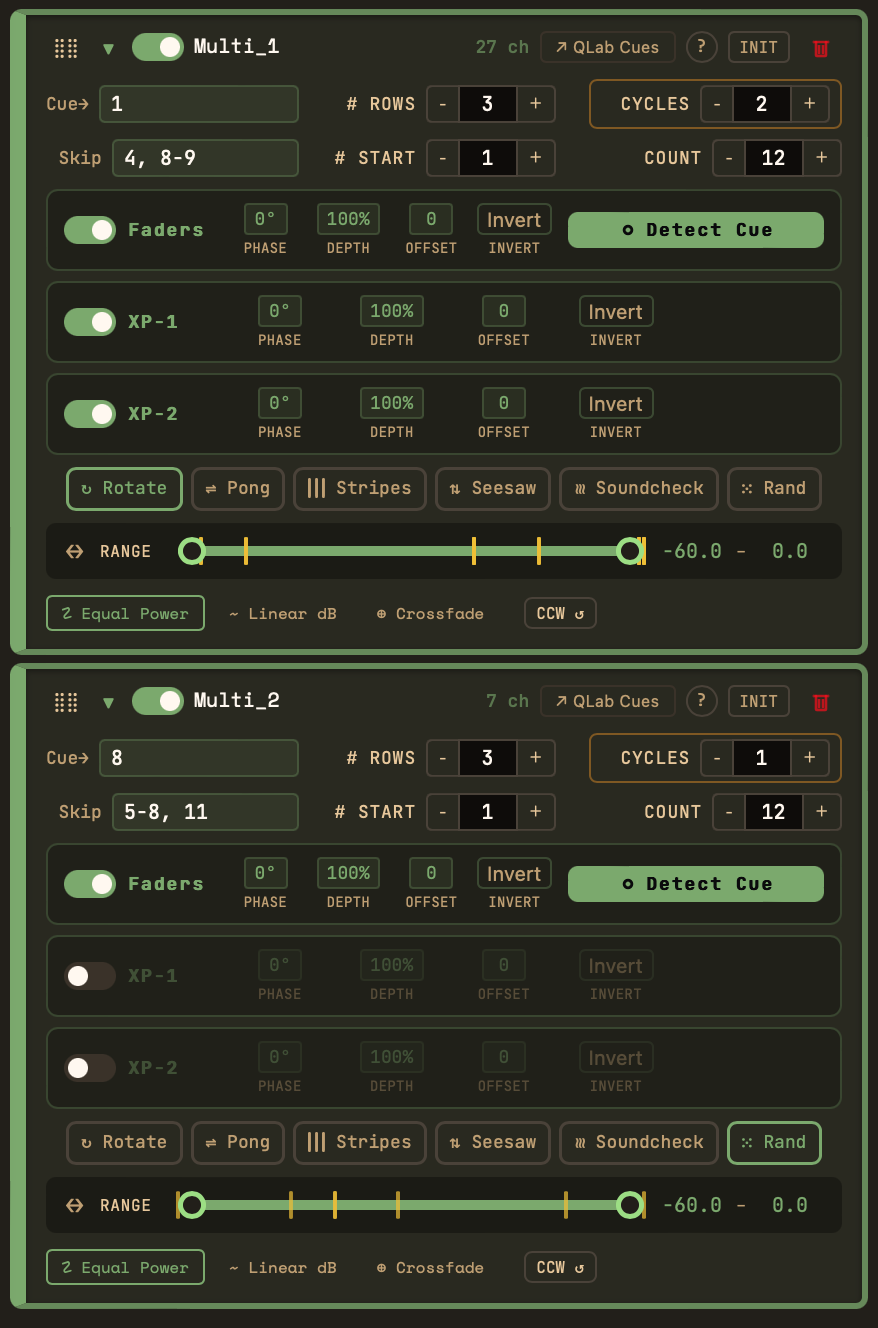 LFO Rack — multi target