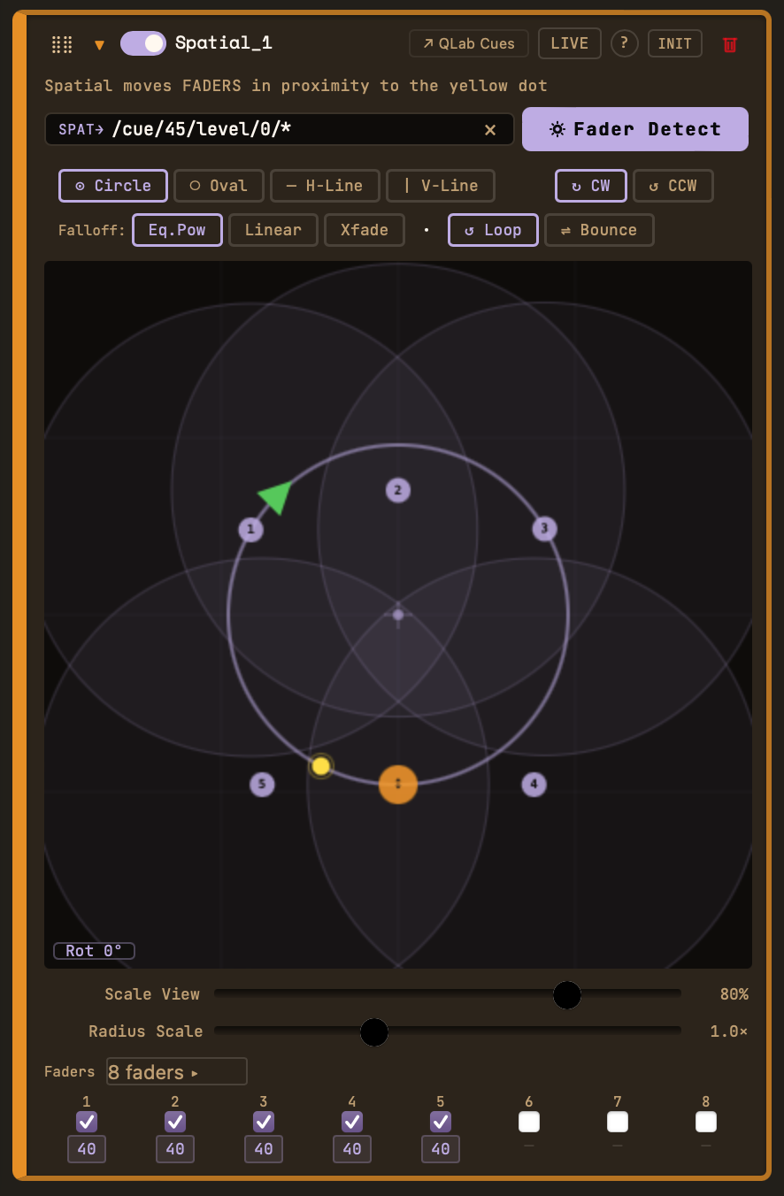 LFO Rack — spatial target